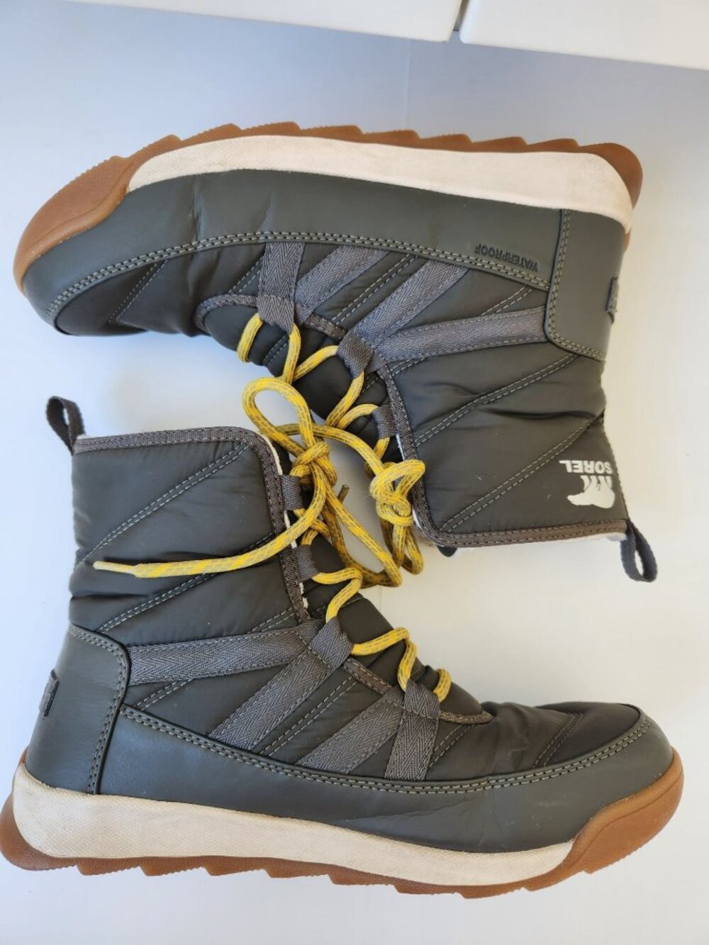 Sorel Short Waterproof Lace Up Boots Winter Snow Cabincore Comfy Cozy Casual 9.5 - Picture 4 of 8